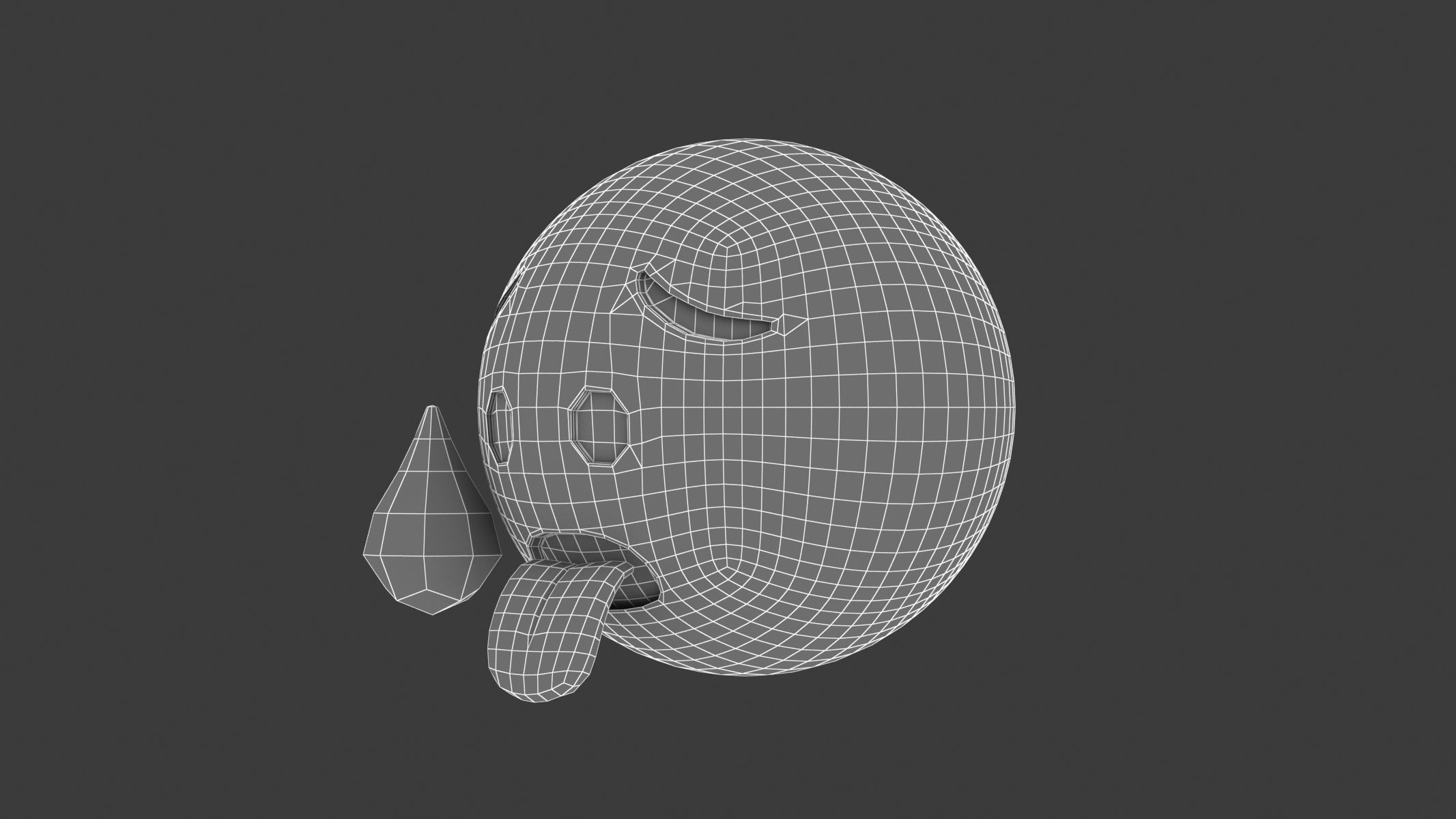 Apple Hot Face 3D model_7