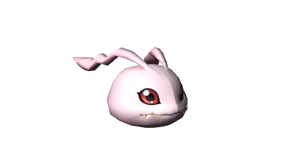 Koromon pokemon bunny Free low-poly 3D model_0