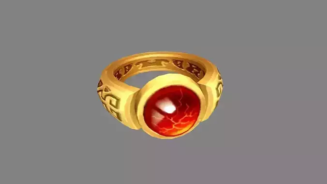 Cartoon ruby ring  - Game Equipment