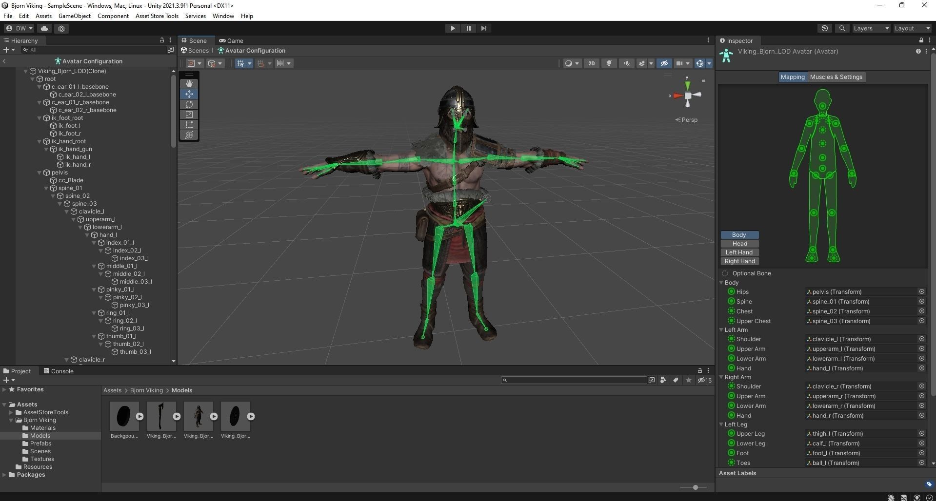 Bjorn Viking Low-poly 3D model_38
