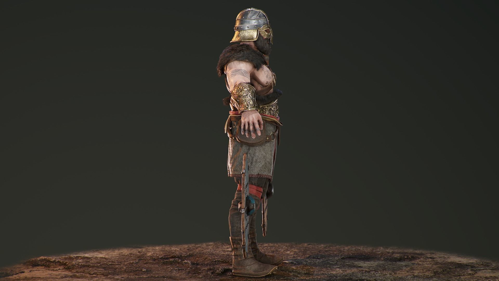 Bjorn Viking Low-poly 3D model_21