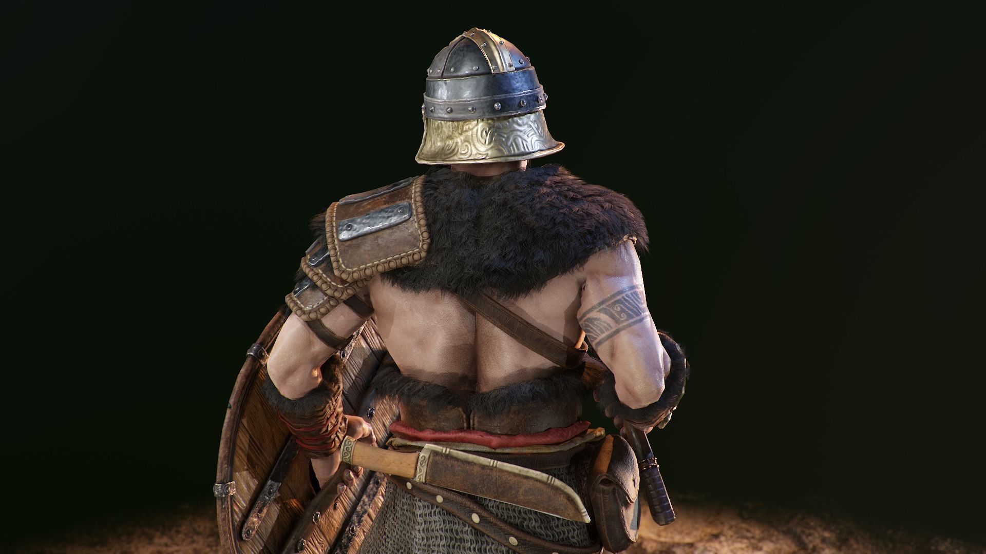 Bjorn Viking Low-poly 3D model_18