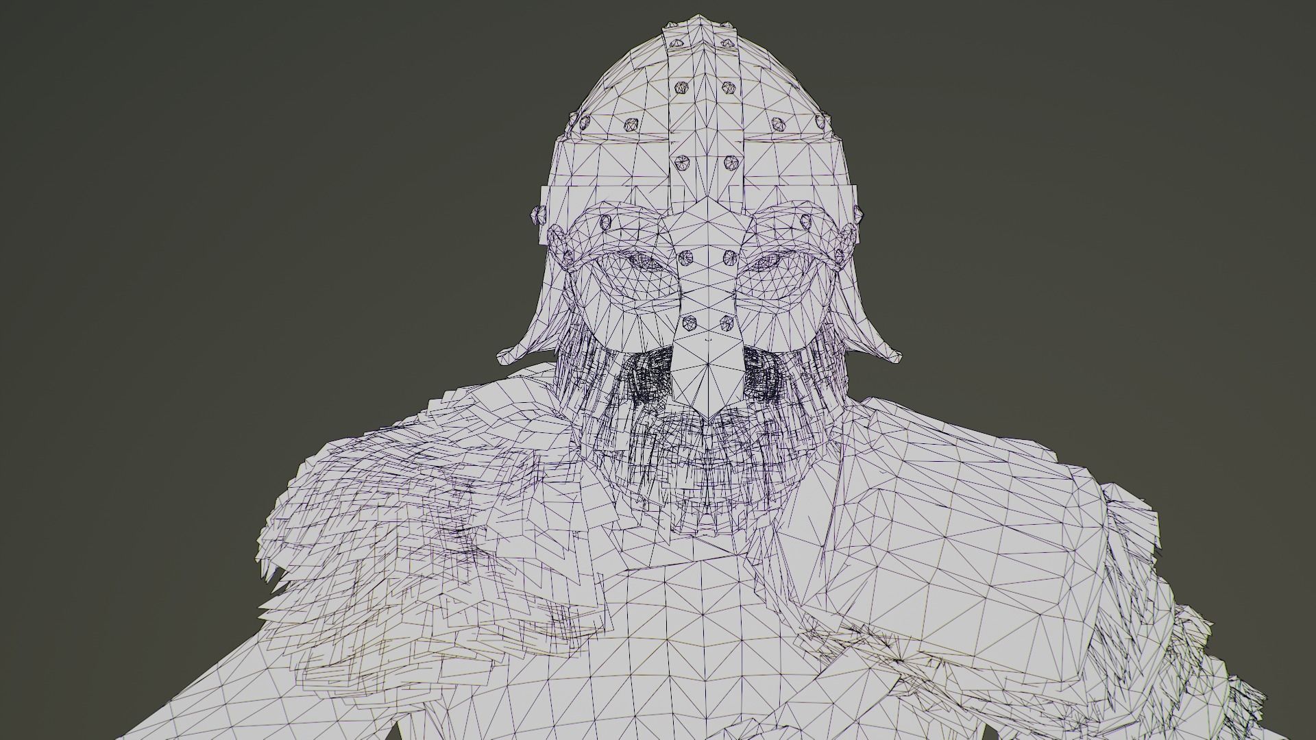 Bjorn Viking Low-poly 3D model_9