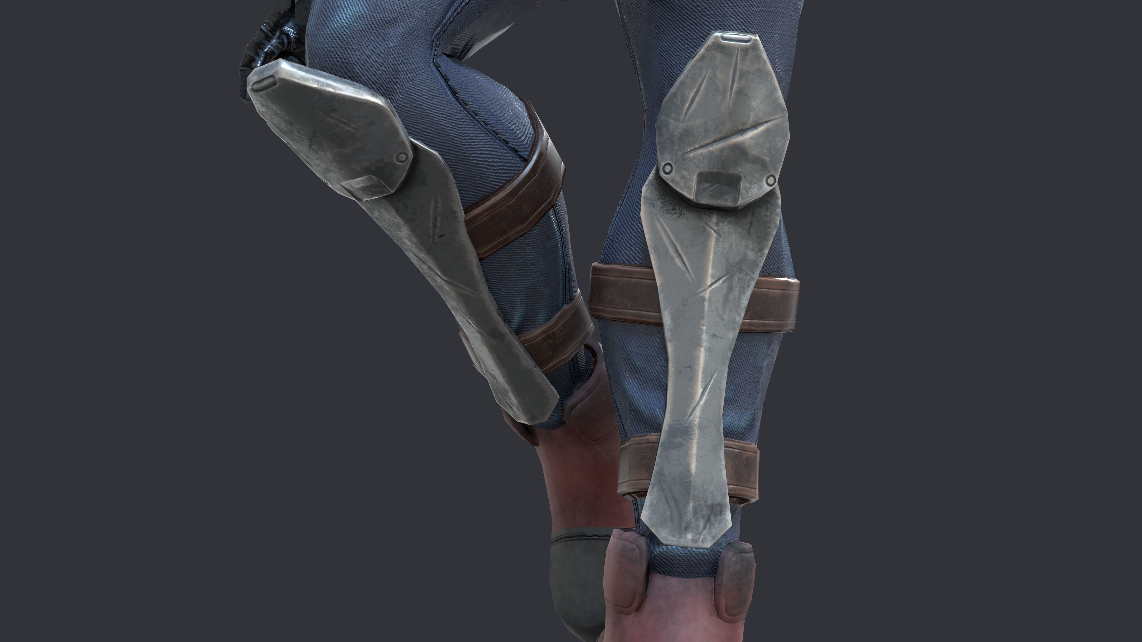 Zephiroth Character Design Low-poly 3D model_9