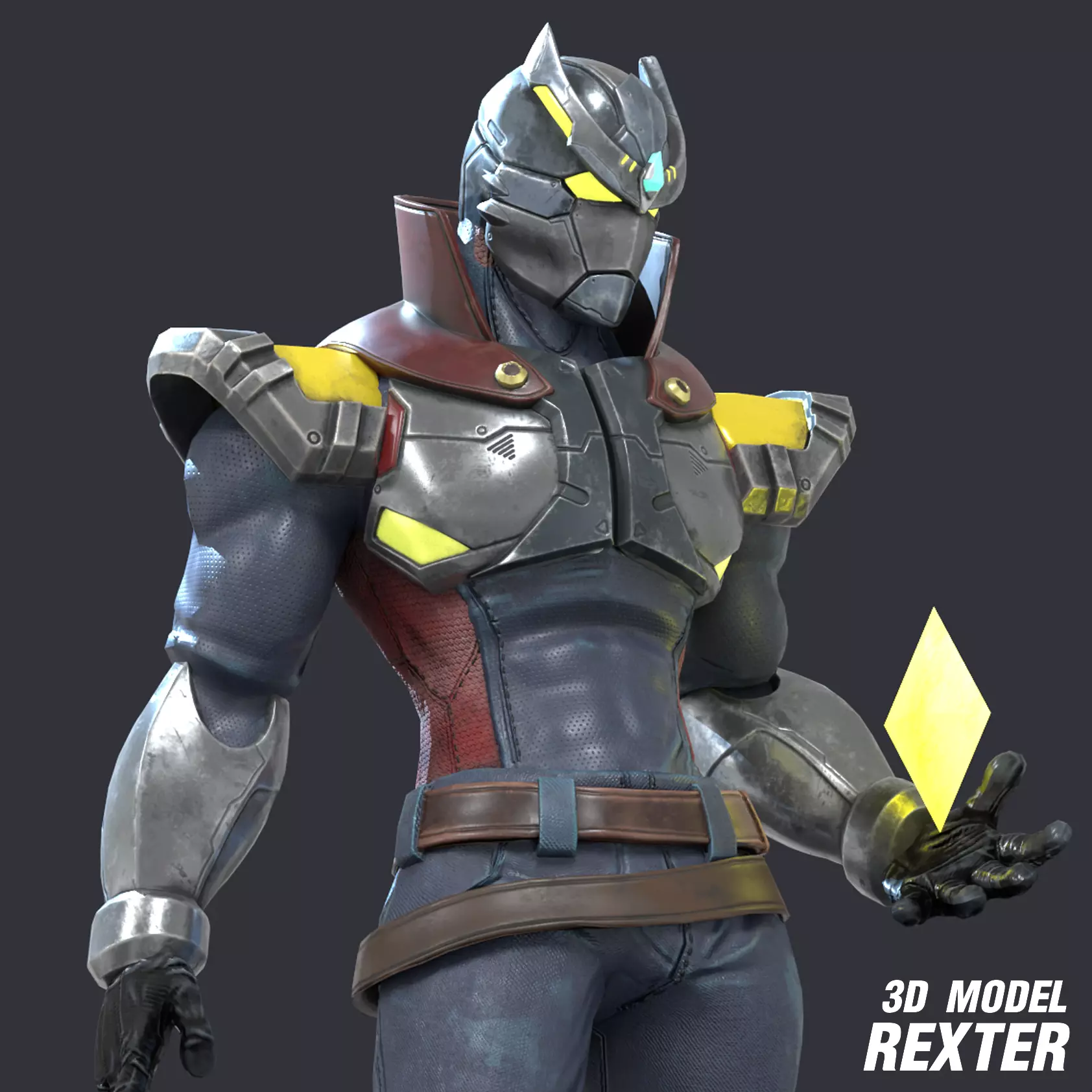 Zephiroth Character Design Low-poly 3D model_0