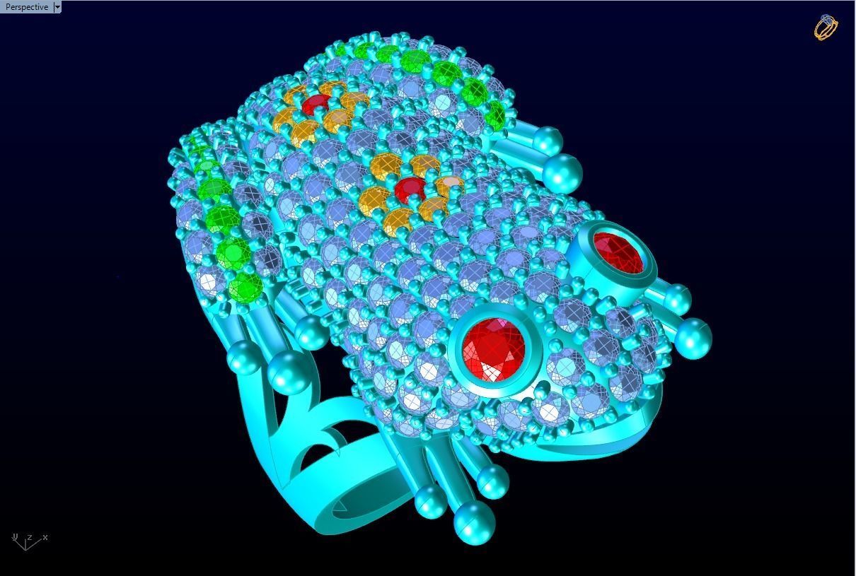 Toad Ring - Womens Ring - N1150 3D print model_5