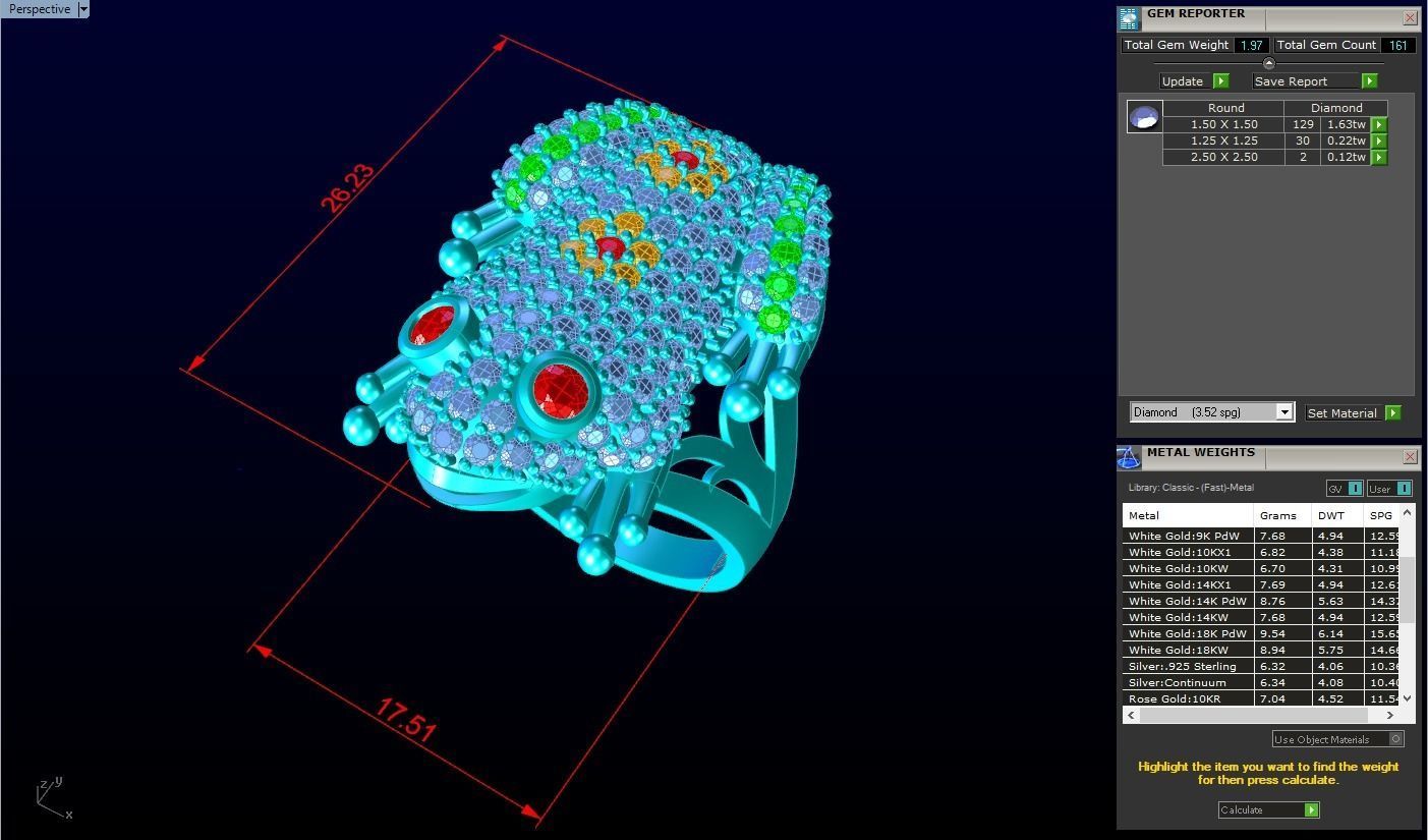 Toad Ring - Womens Ring - N1150 3D print model_6