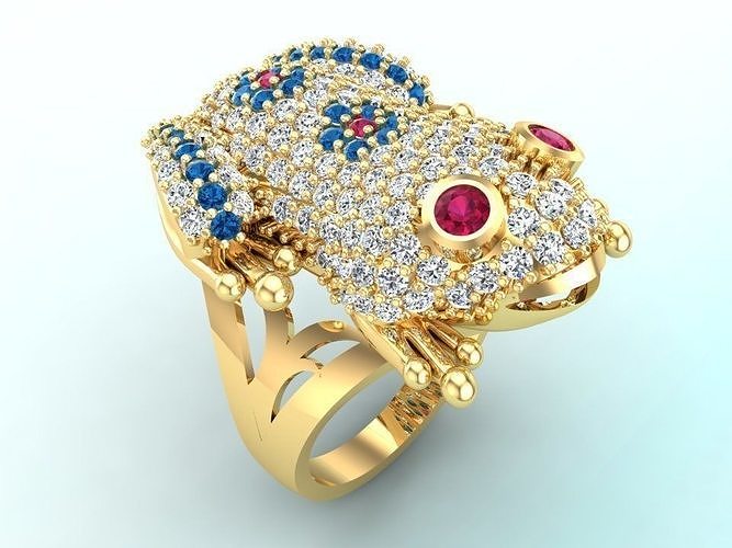 Toad Ring - Womens Rings 3D print model