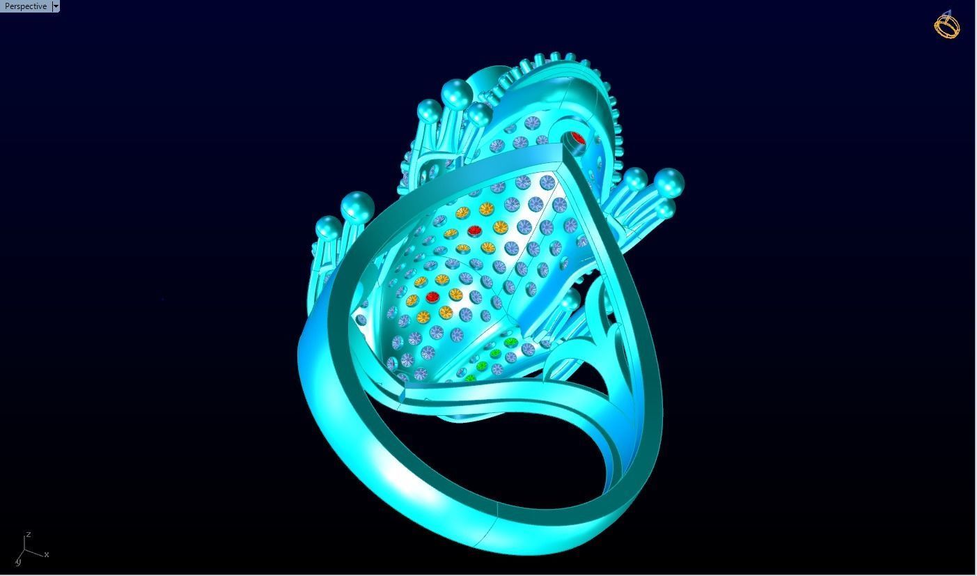 Toad Ring - Womens Ring - N1150 3D print model_7