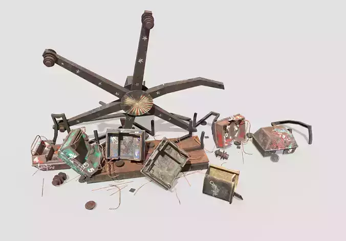 Destroyed Ferris Wheel