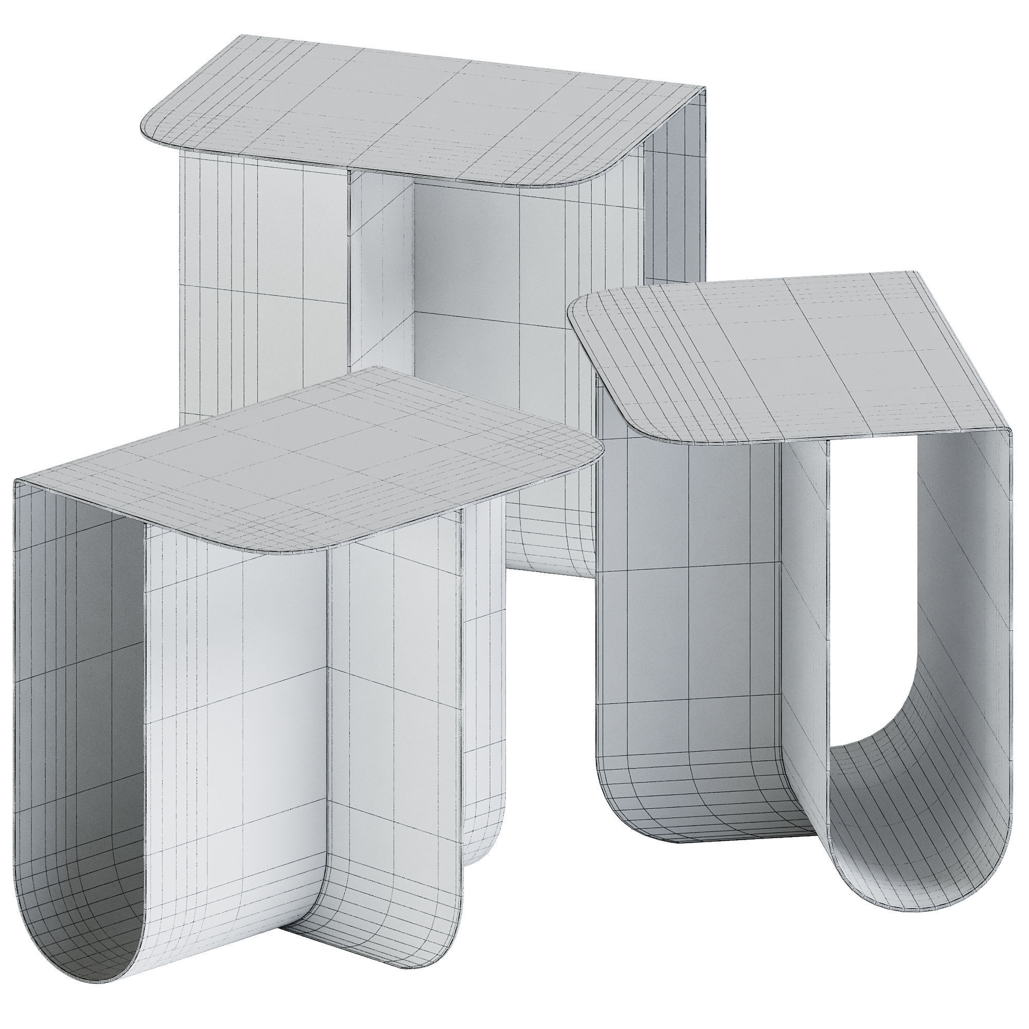 Side Table Mass by Northern 3D model_1