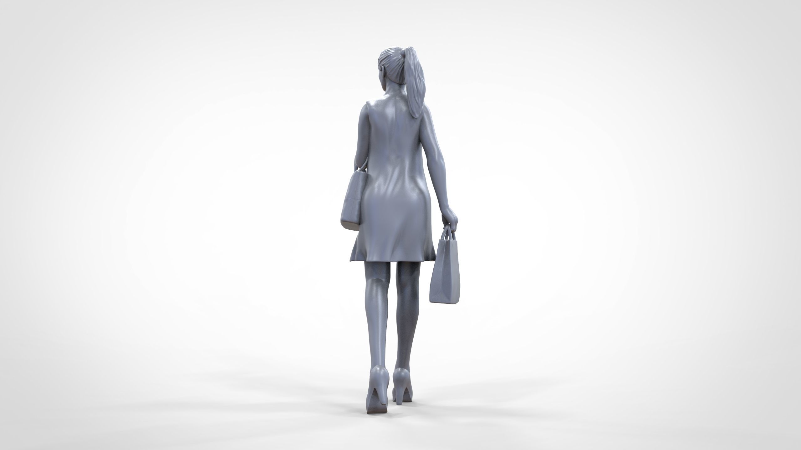 N2 Woman in shopping with shopping bags 3D print model_26