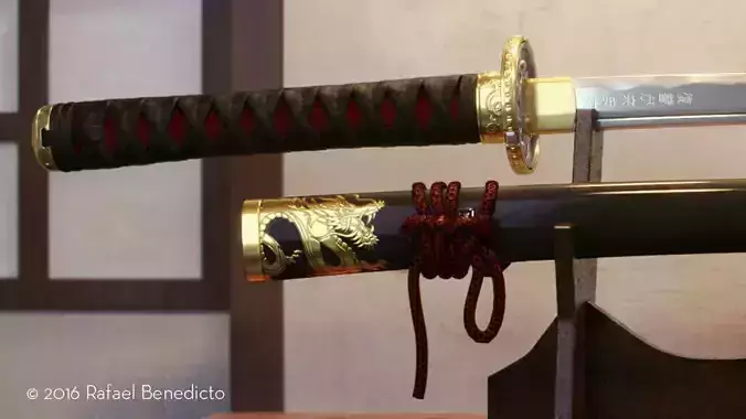Samurai Katana - High Poly