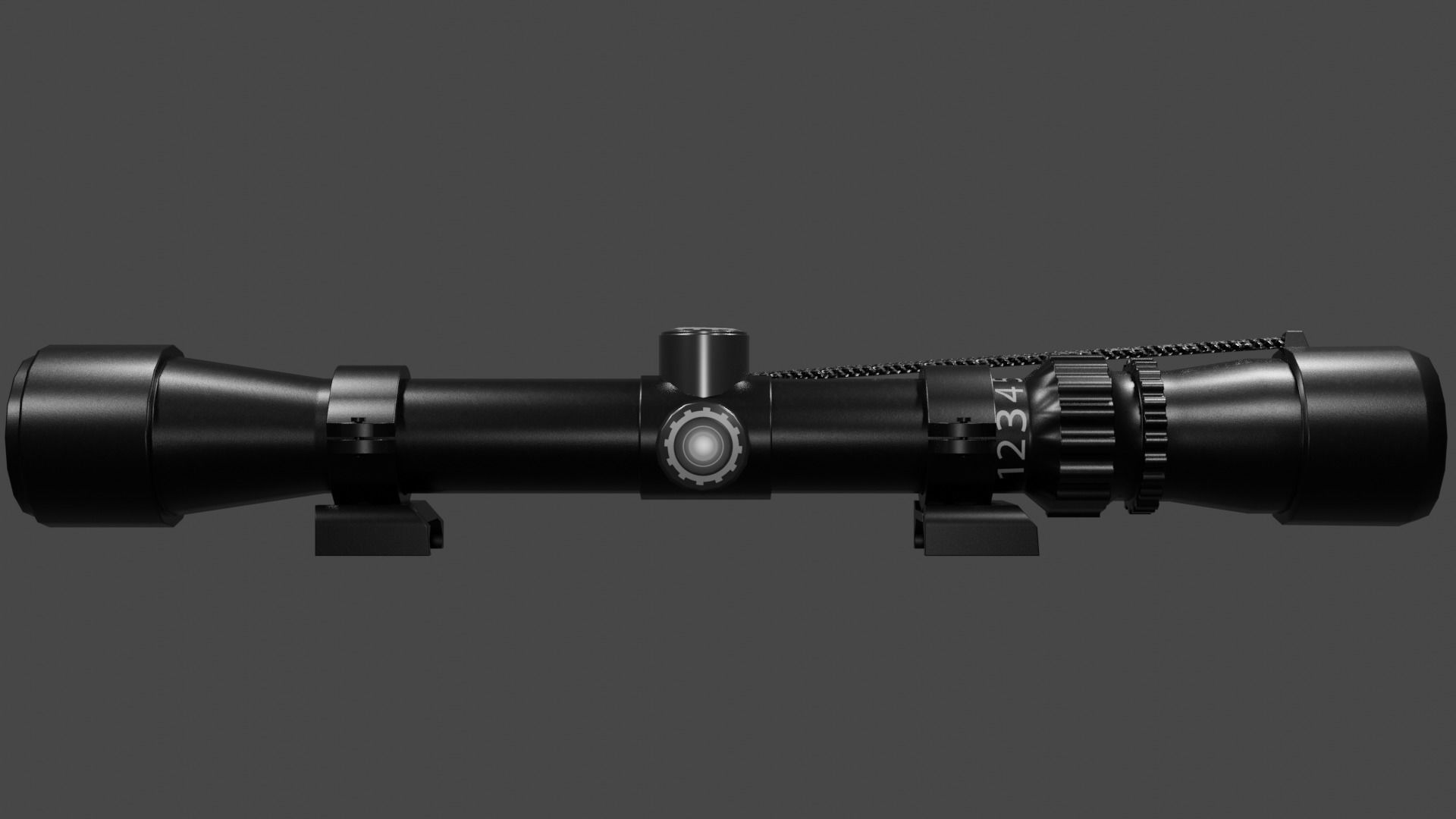8x Scope Low-poly 3D model_5