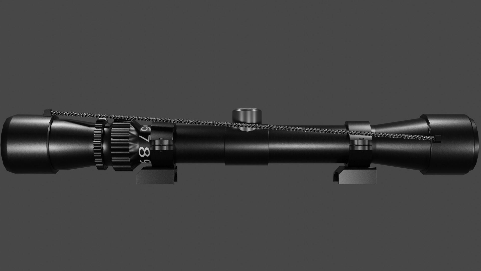 8x Scope Low-poly 3D model_4