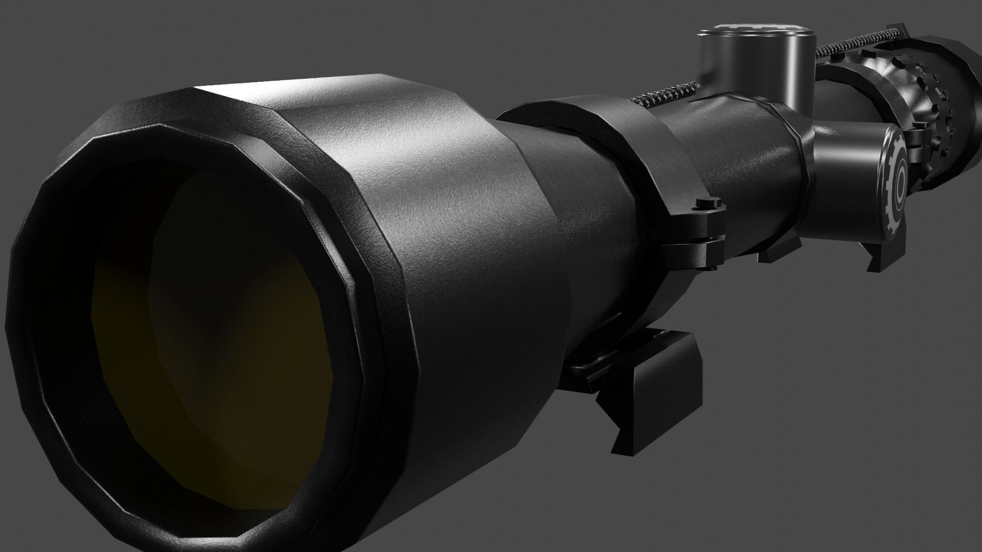 8x Scope Low-poly 3D model_8