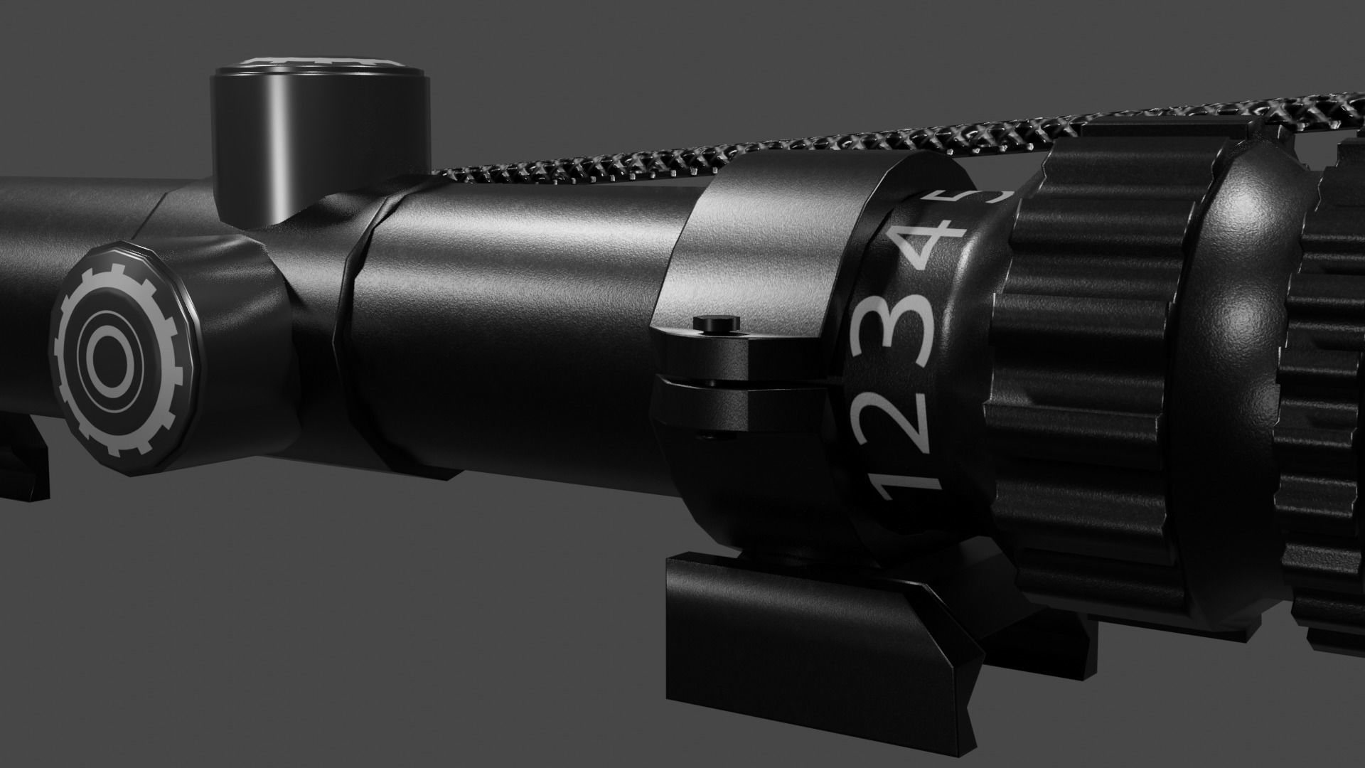 8x Scope Low-poly 3D model_6