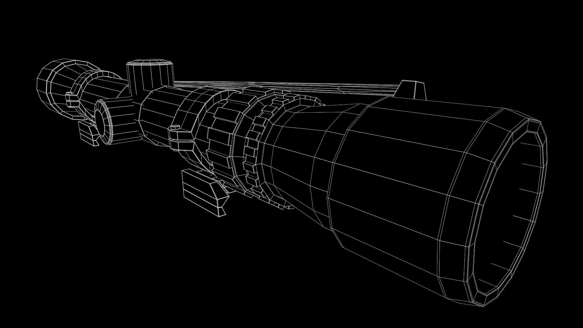 8x Scope Low-poly 3D model_14