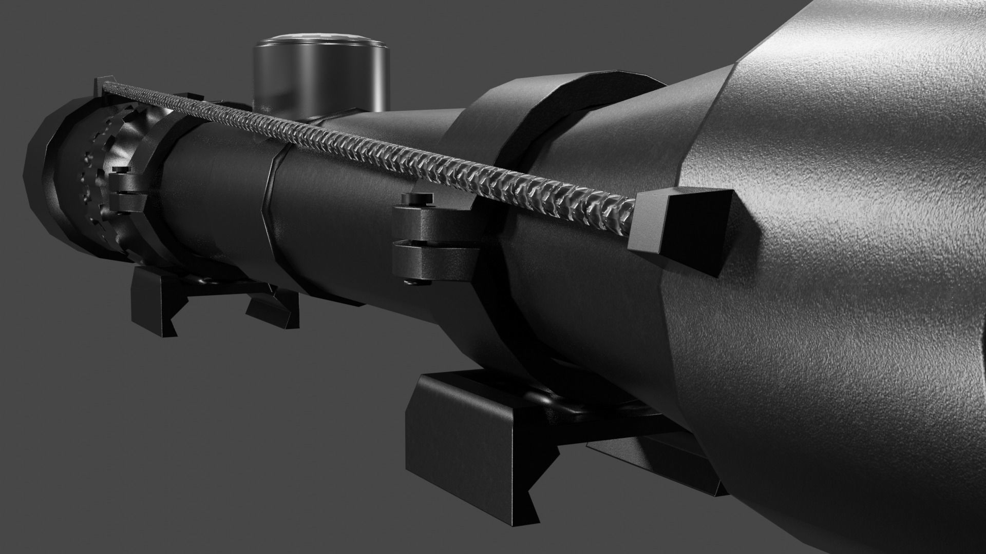 8x Scope Low-poly 3D model_7