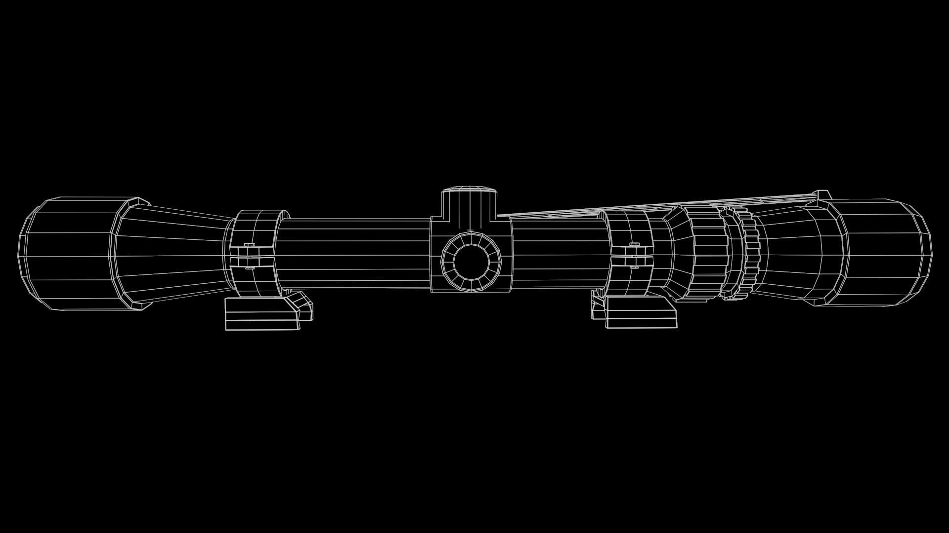 8x Scope Low-poly 3D model_11