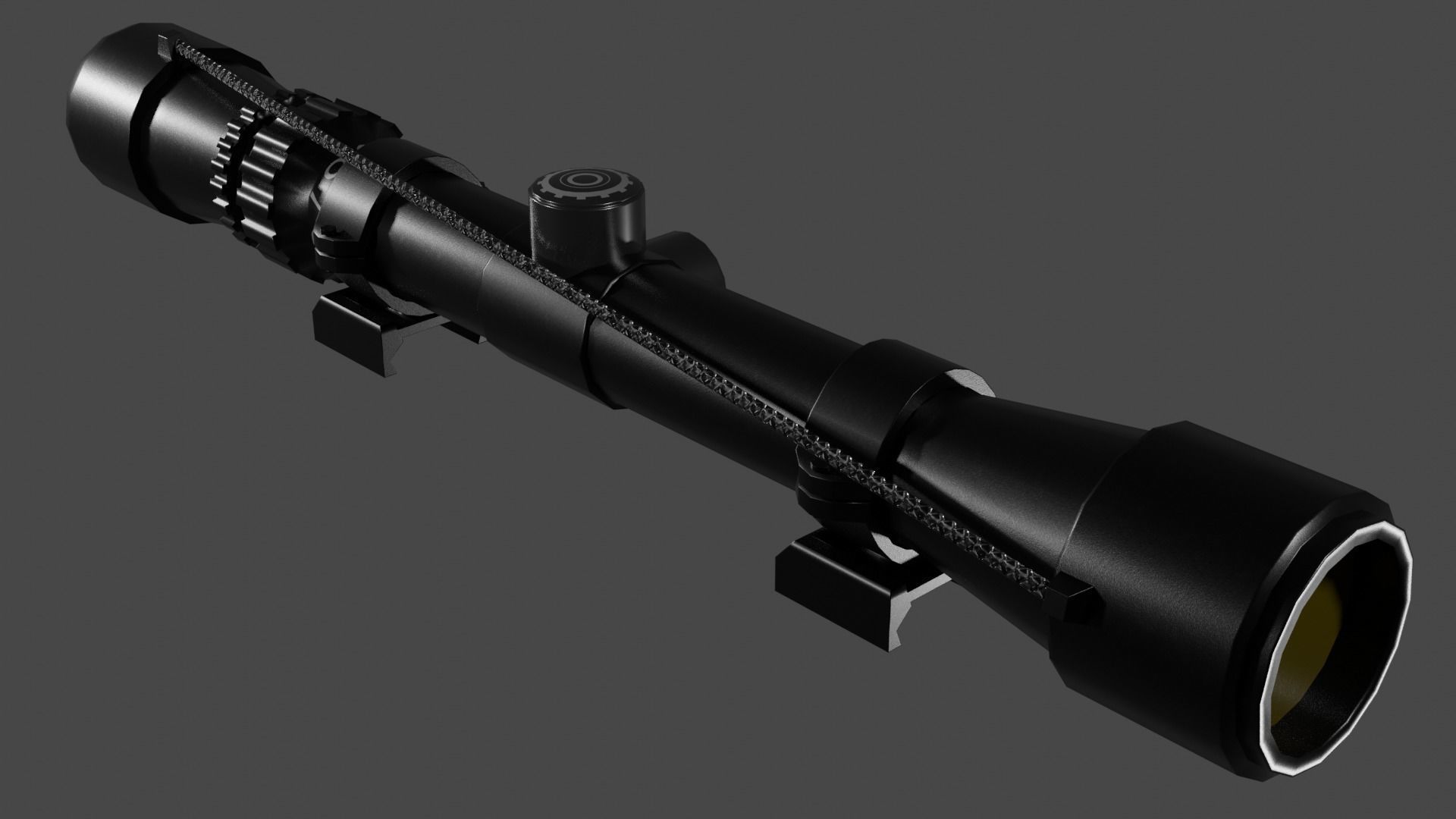 8x Scope Low-poly 3D model_3