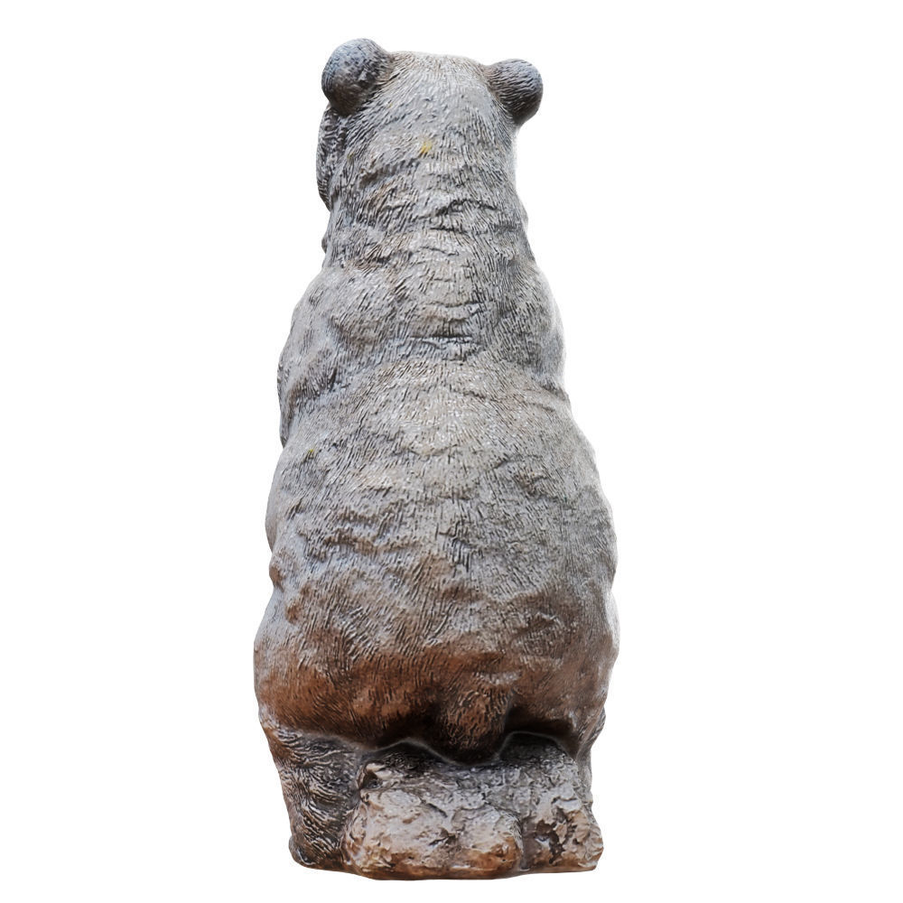 Garden bear figurine 3D model_3