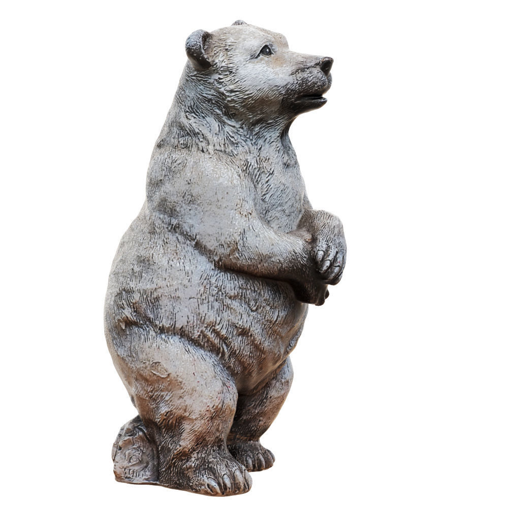 Garden bear figurine 3D model_2