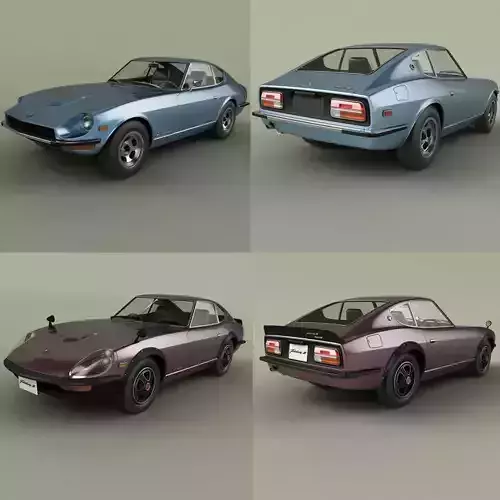 Datsun 240Z and 240ZG 3D Model Collection