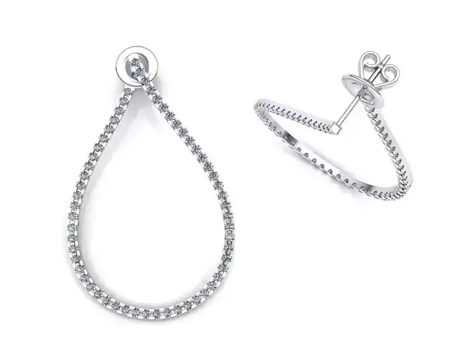 Diamond Drop Earrings Diamonds