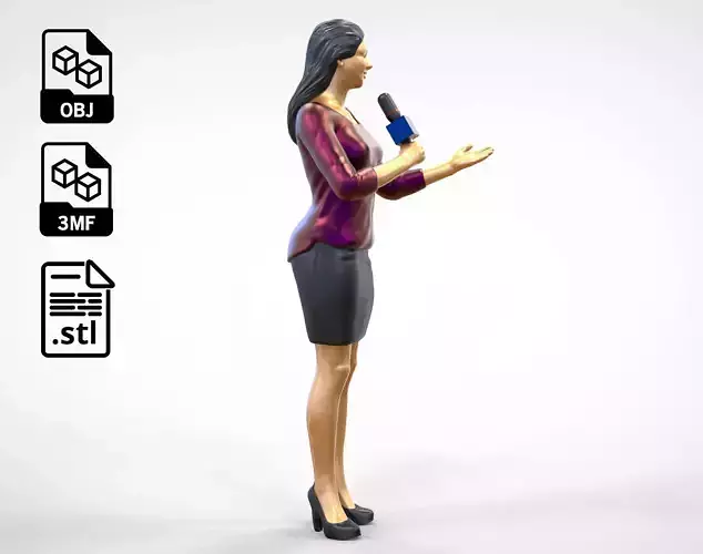 N2 Woman Reporter  3D print model