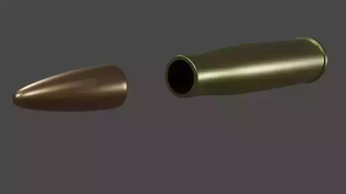 Bullet 3D Model Low-poly 3D model