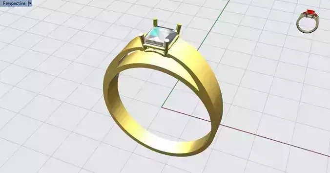 Solitaire diamond ring