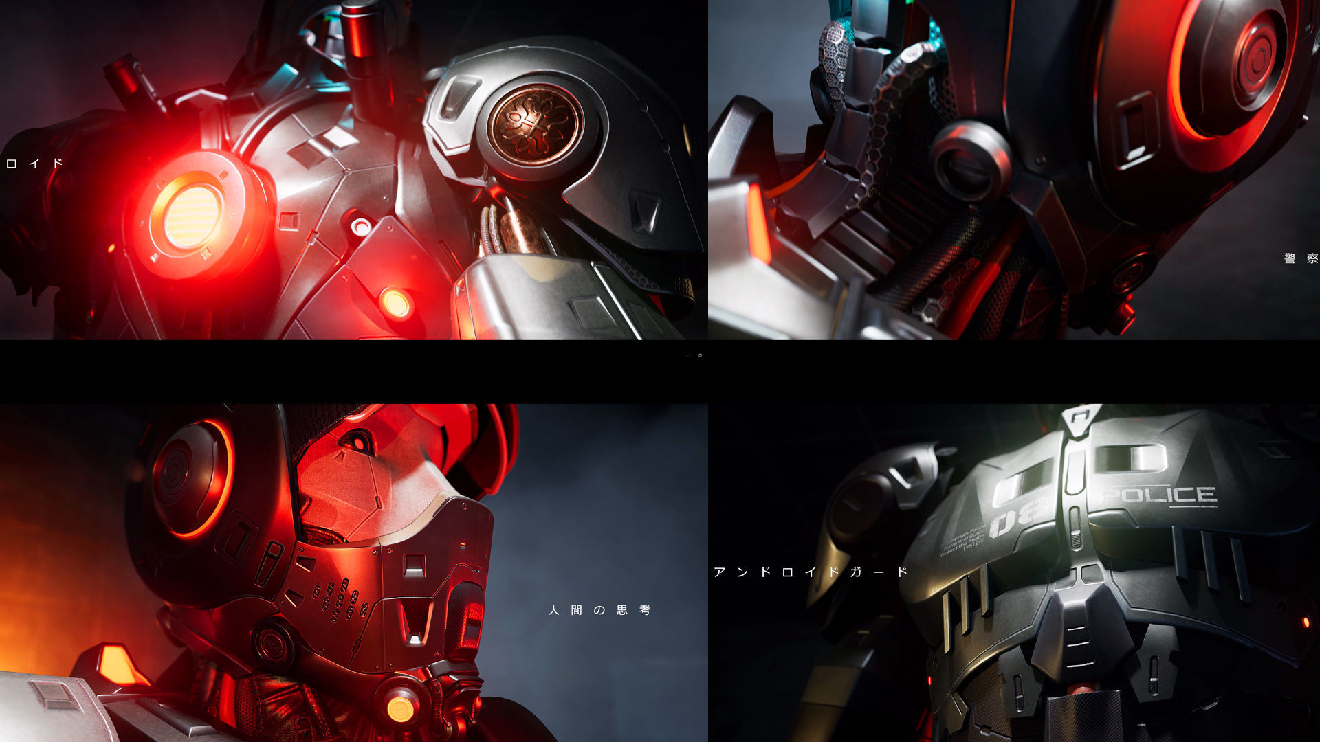 Android Sci-fi Police Robot soldier military 3D 3D model_17