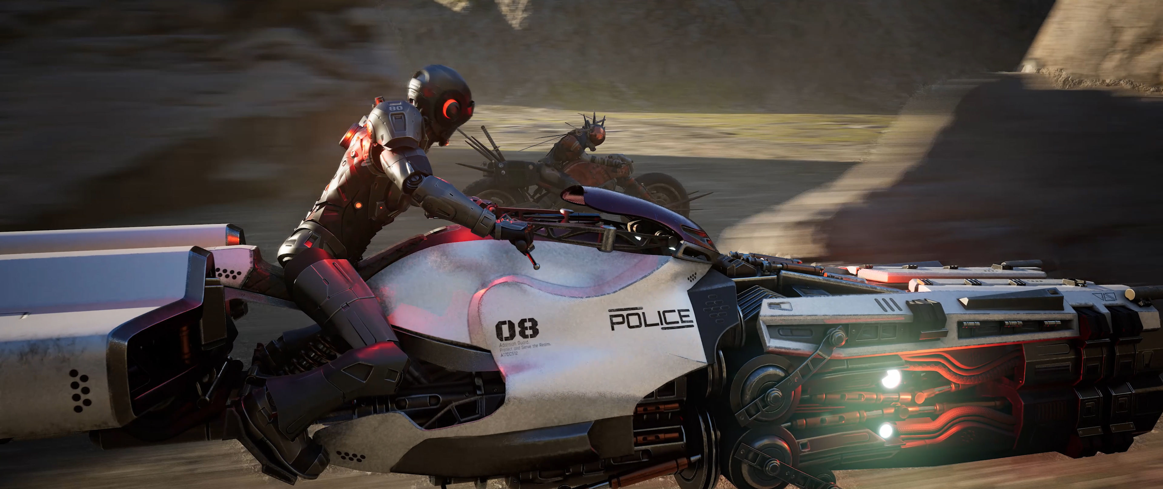 Android Sci-fi Police Robot soldier military 3D 3D model_19