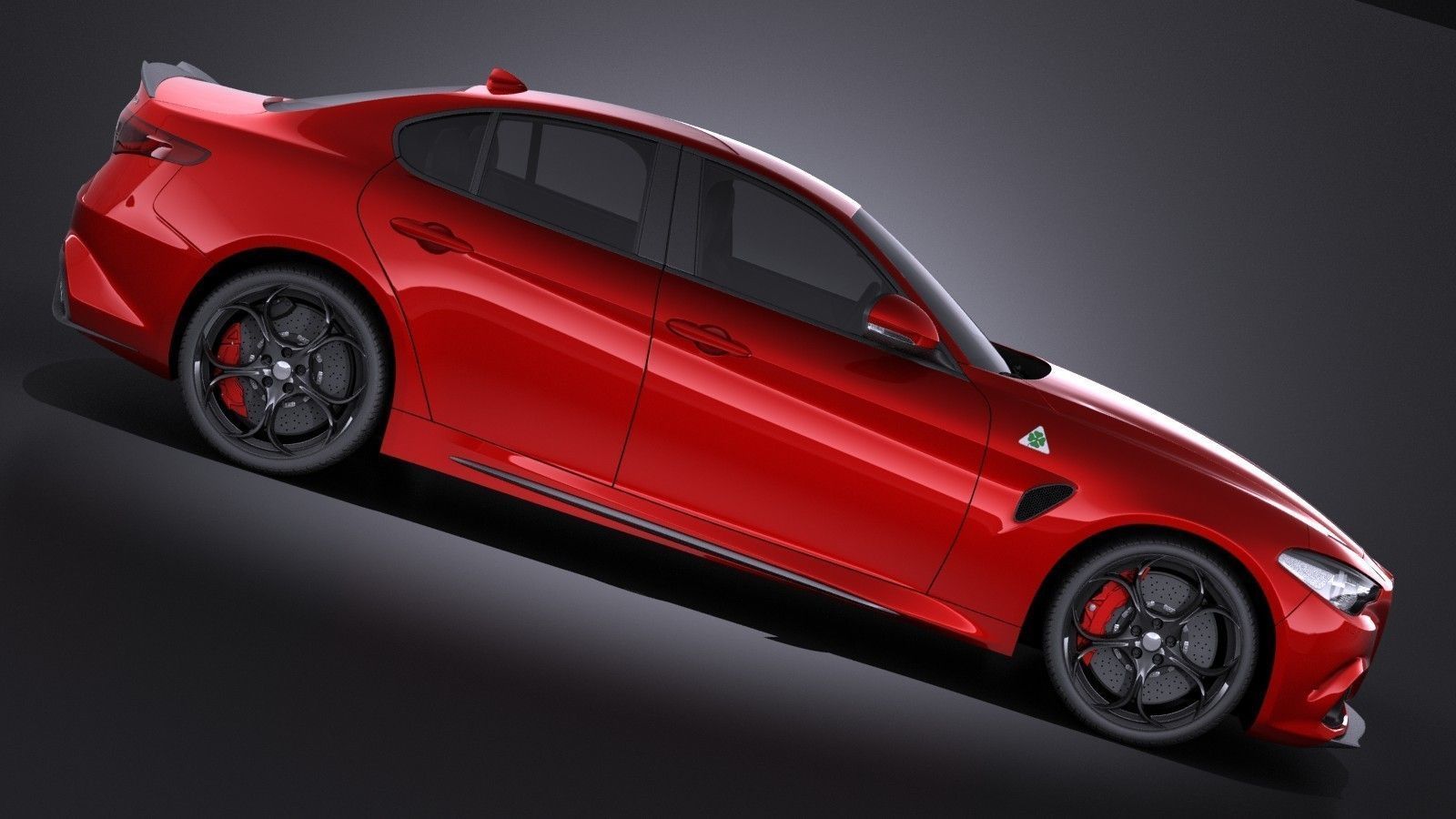 Alfa Romeo Giulia Quadrifoglio 2016 VRAY 3D model_6