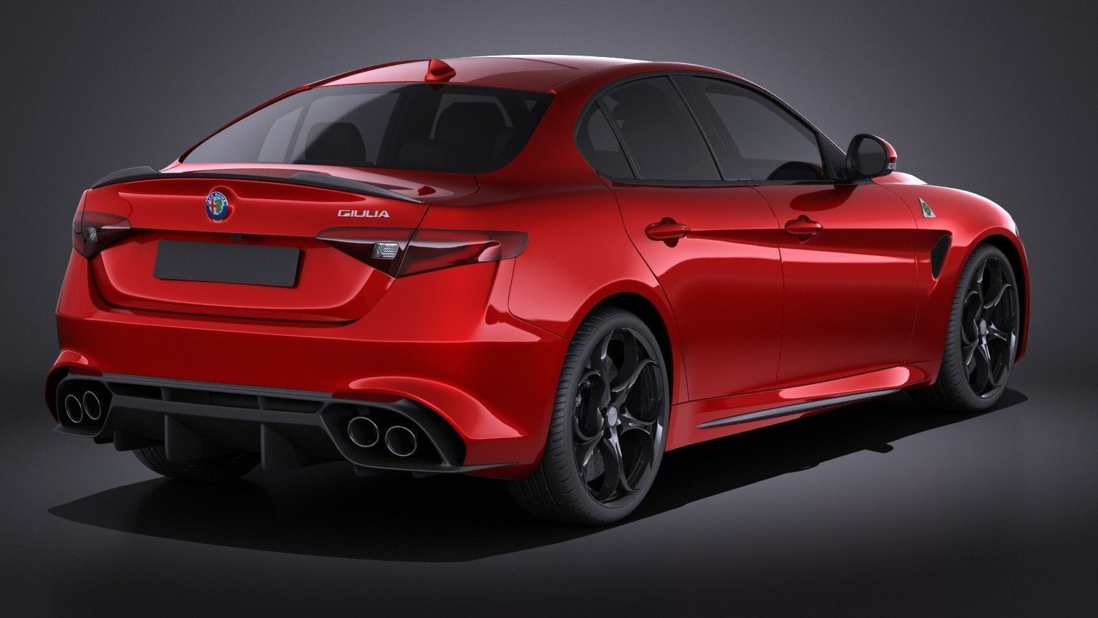 Alfa Romeo Giulia Quadrifoglio 2016 VRAY 3D model_4