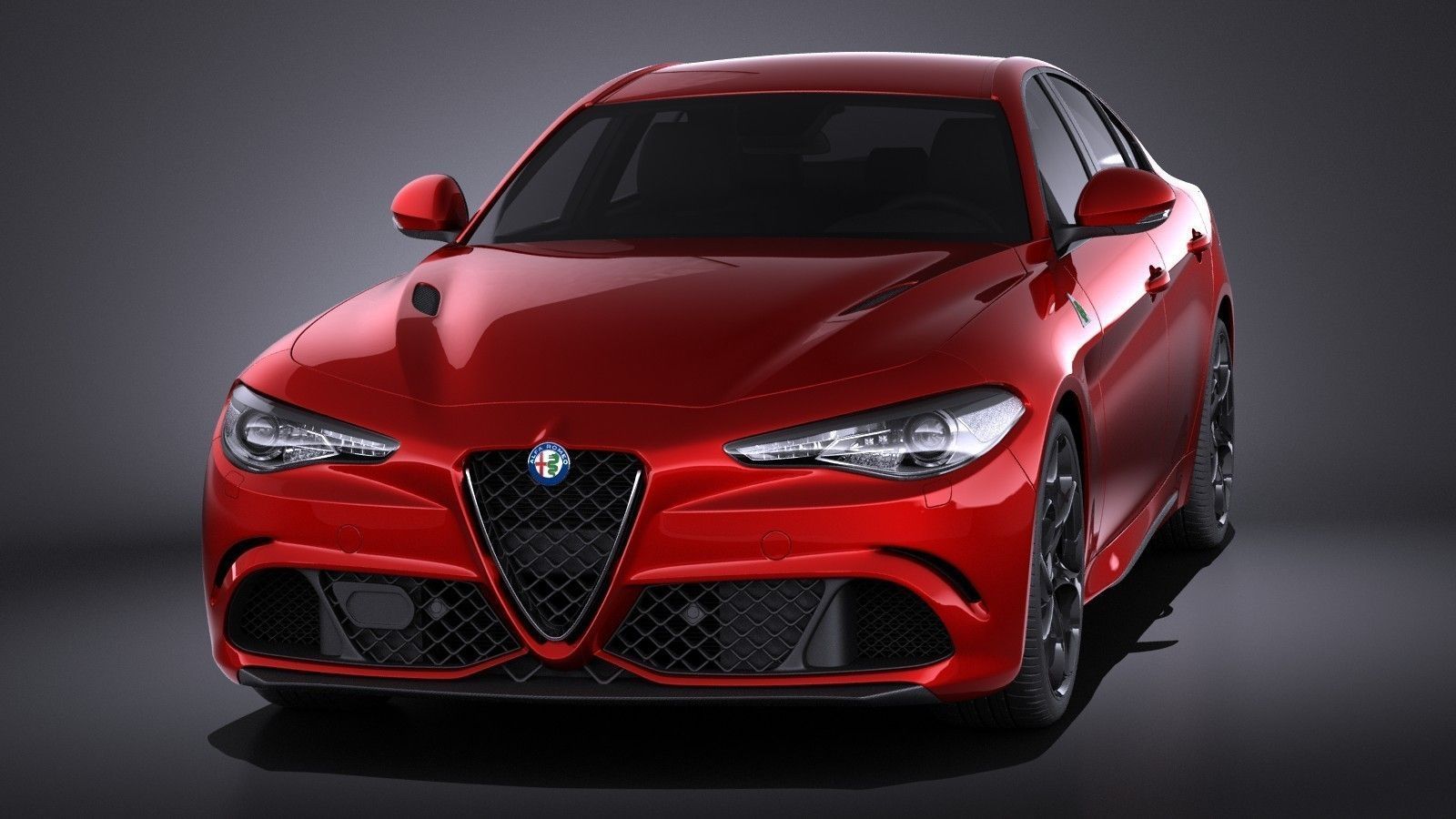 Alfa Romeo Giulia Quadrifoglio 2016 VRAY 3D model_1