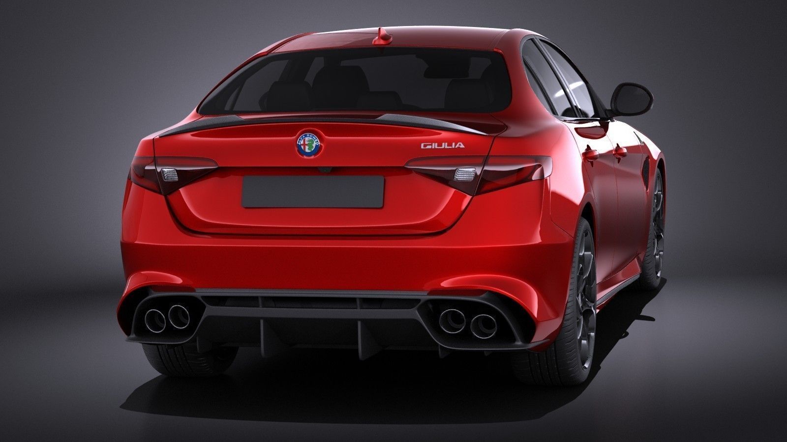 Alfa Romeo Giulia Quadrifoglio 2016 VRAY 3D model_5