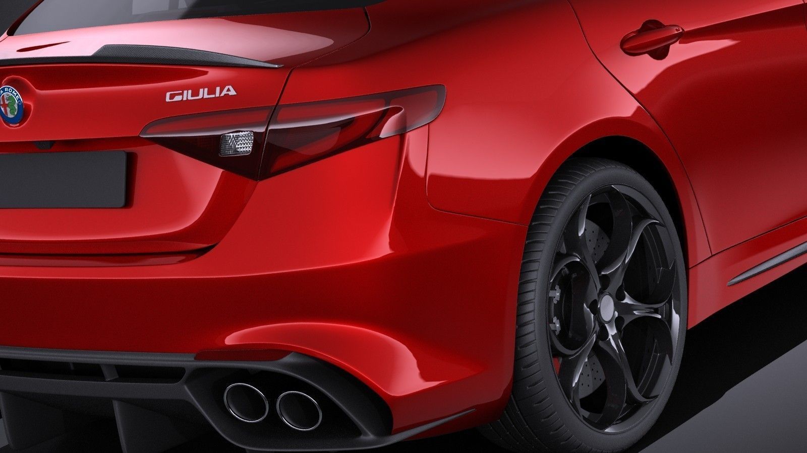 Alfa Romeo Giulia Quadrifoglio 2016 VRAY 3D model_3