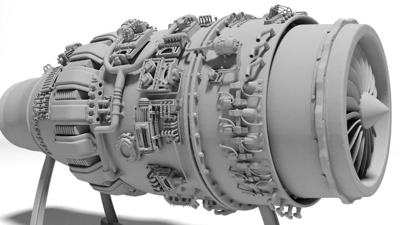 jet engine for Print 3D print model_2