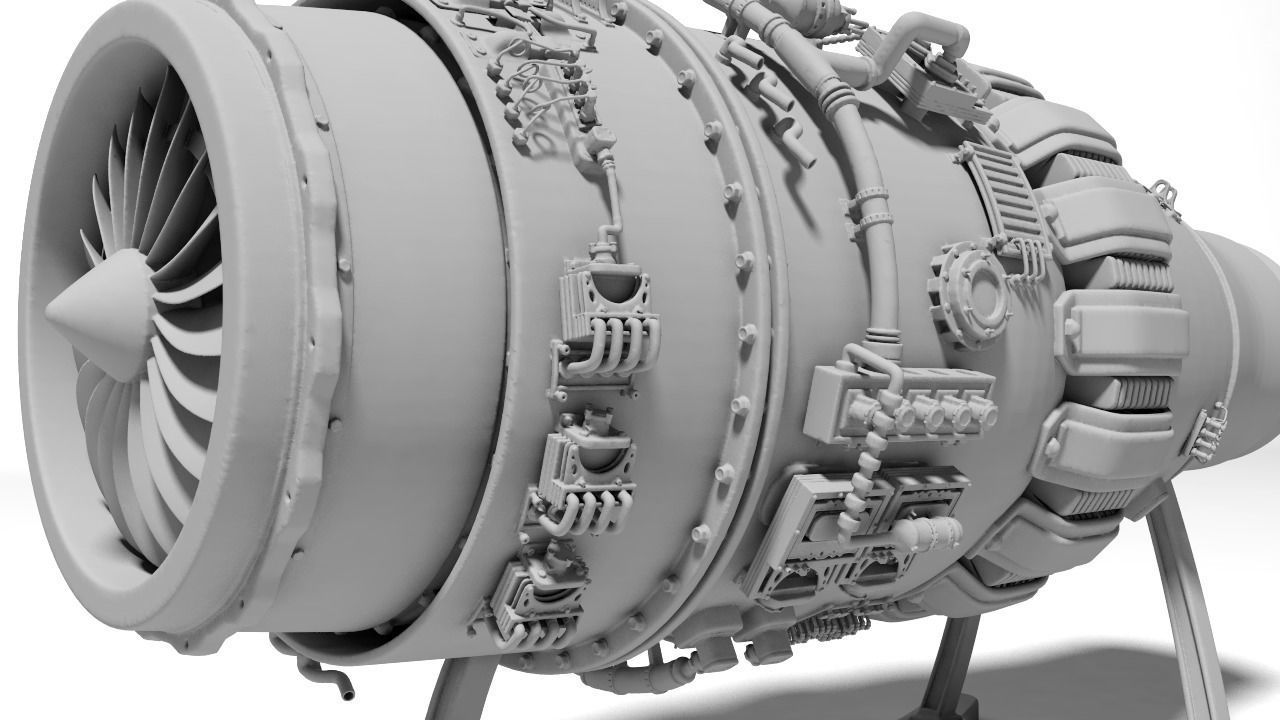 jet engine for Print 3D print model_5