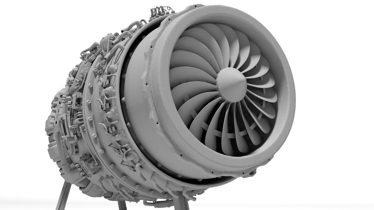 jet engine for Print 3D print model_7