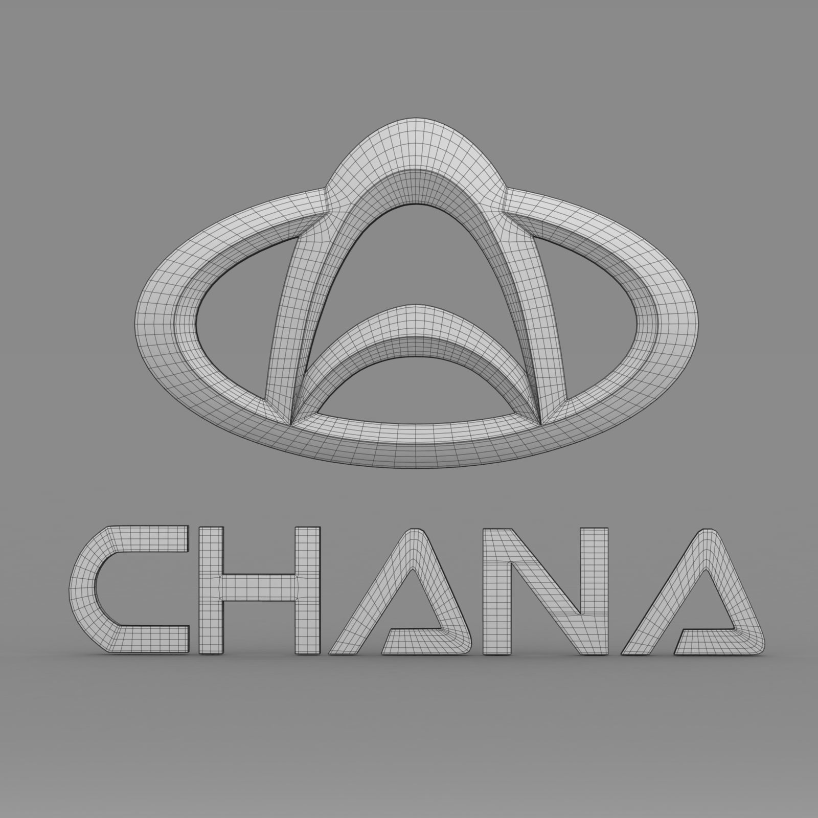 chana logo 3D model_7