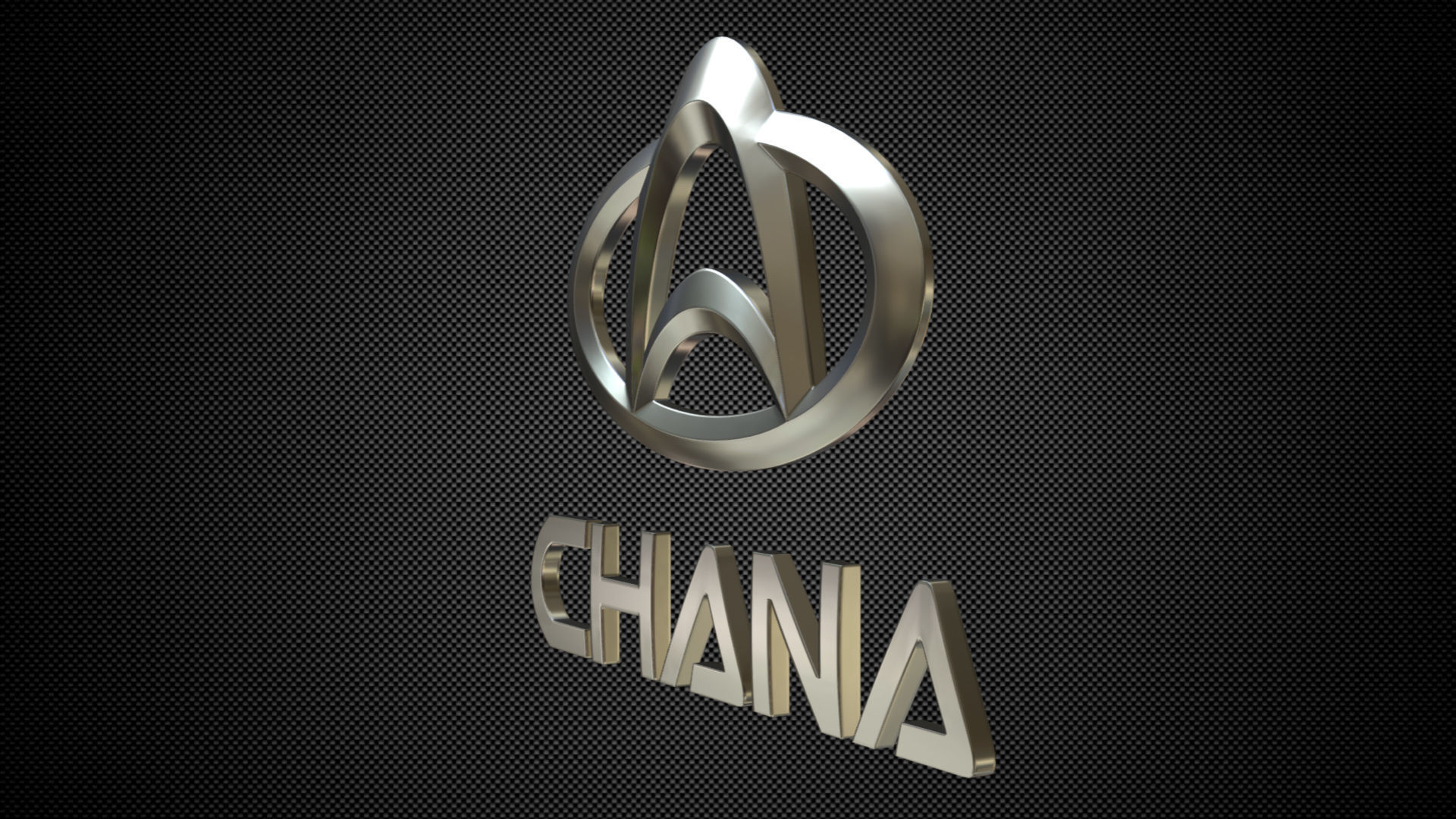 chana logo 3D model_2