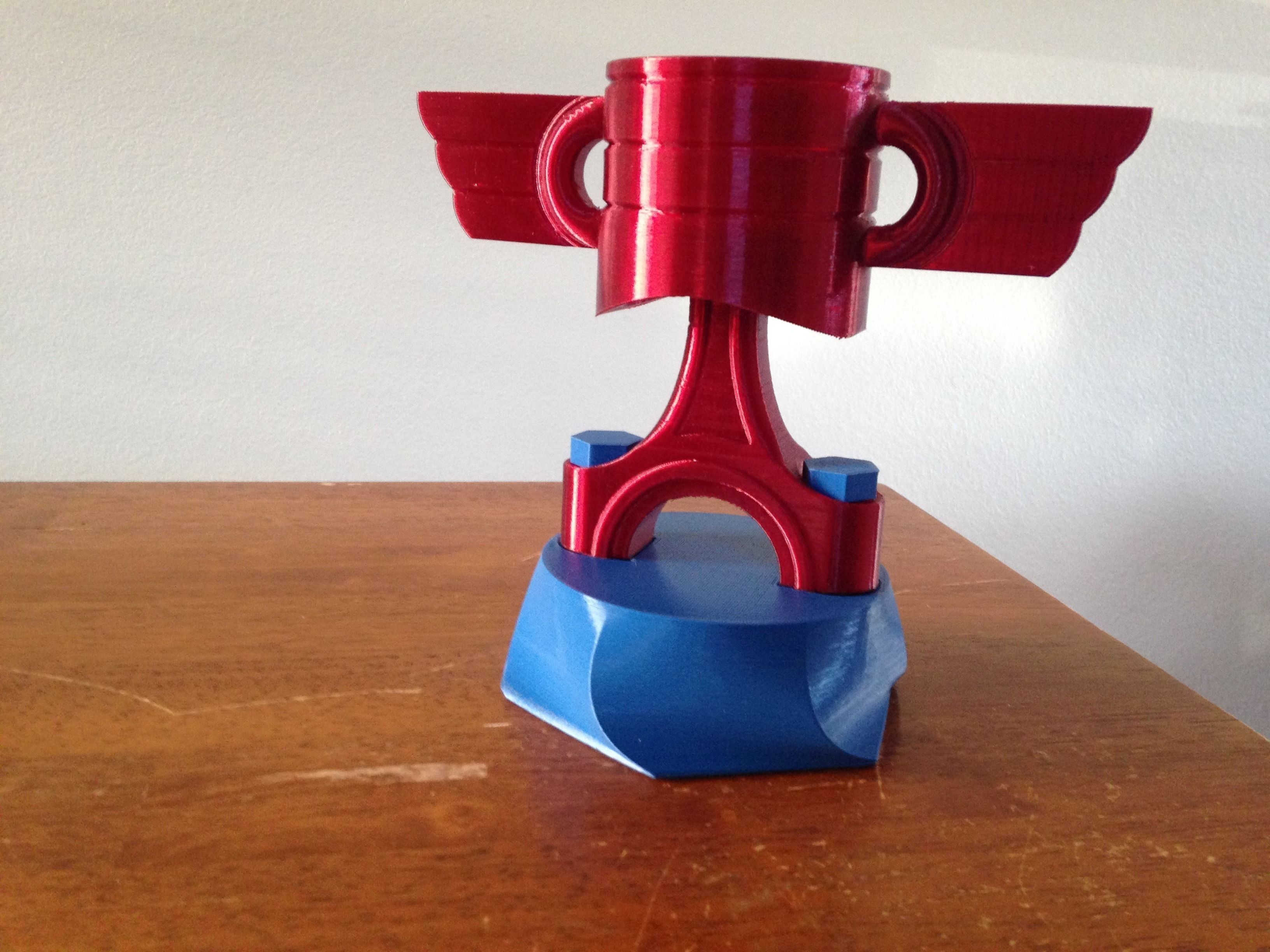 Piston Trophy 3D print model_0