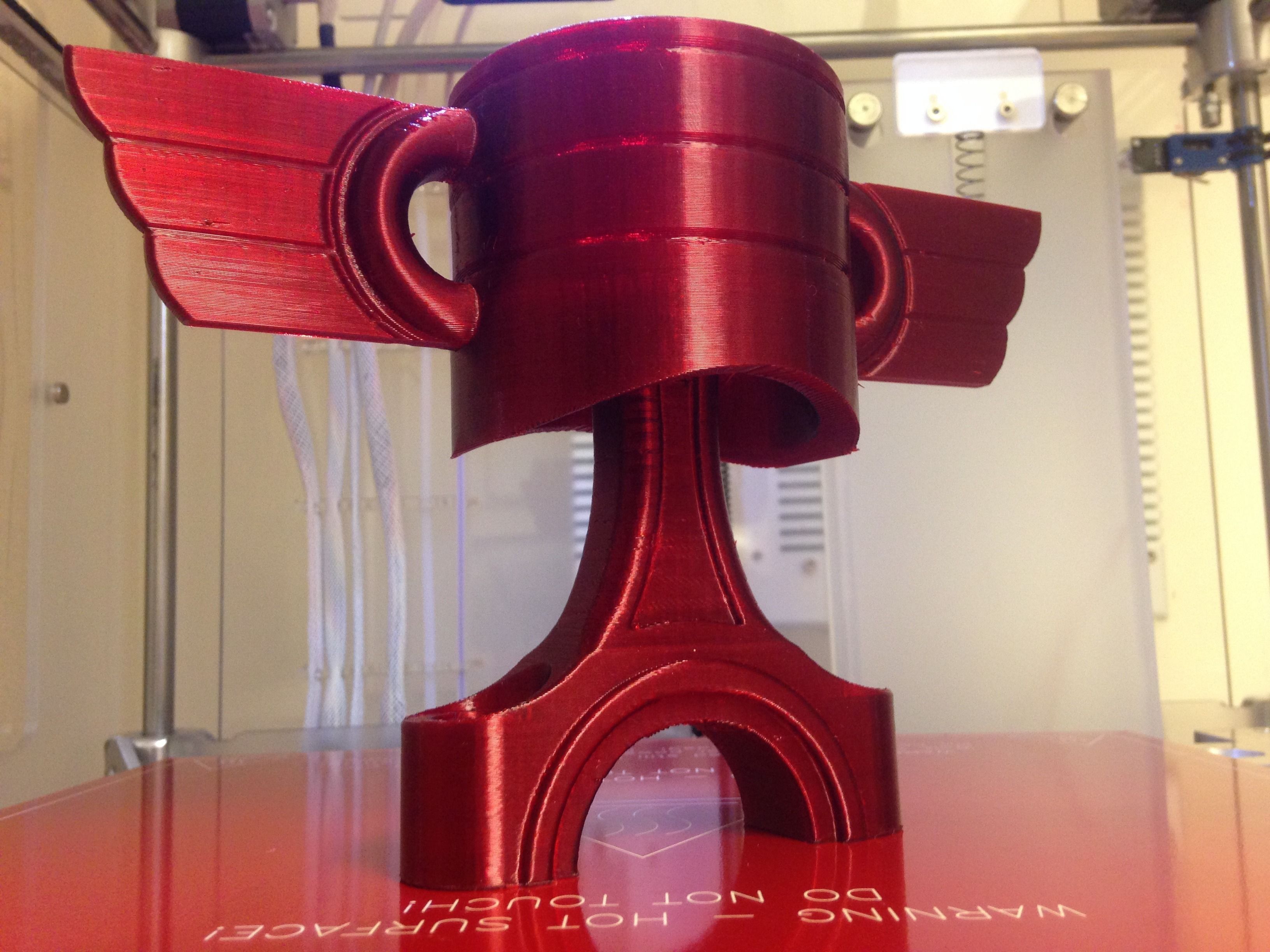 Piston Trophy 3D print model_1
