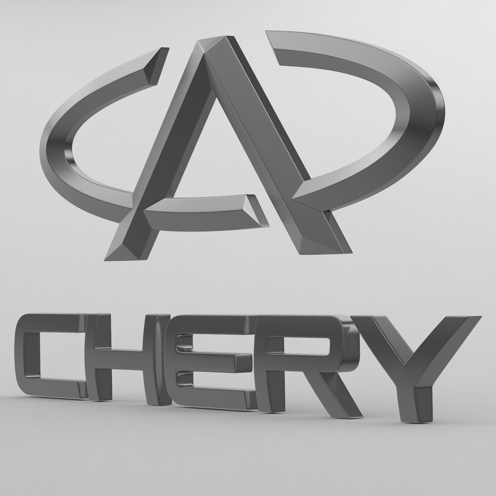 chery logo 3D model_2