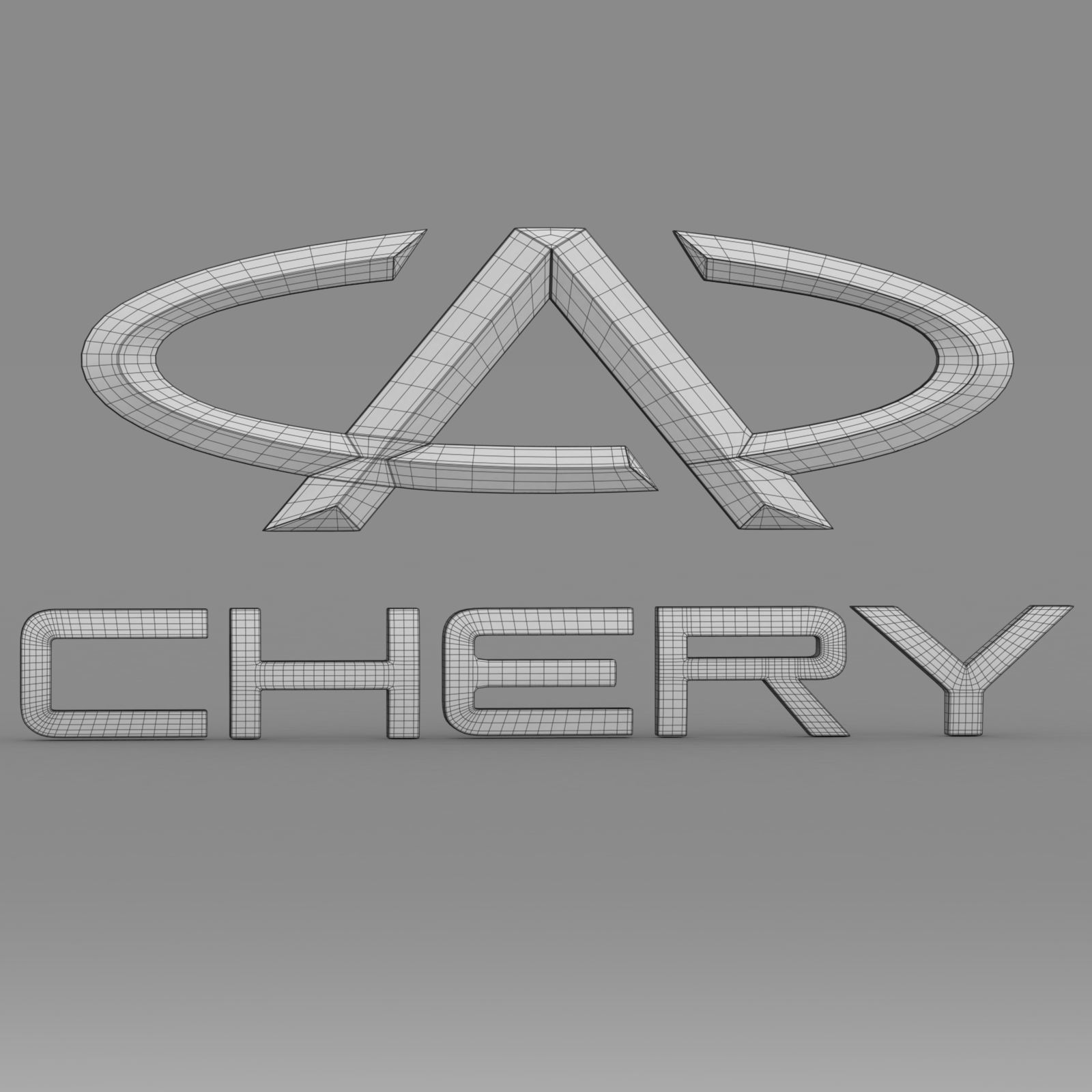 chery logo 3D model_6