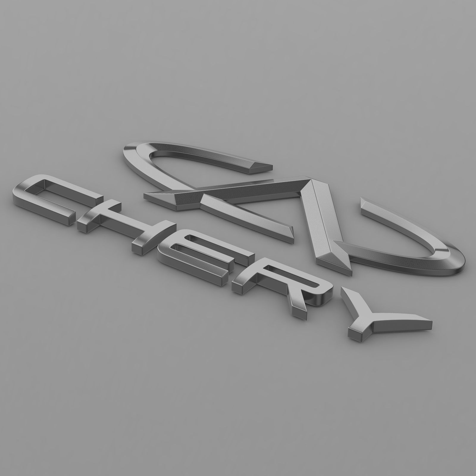 chery logo 3D model_4