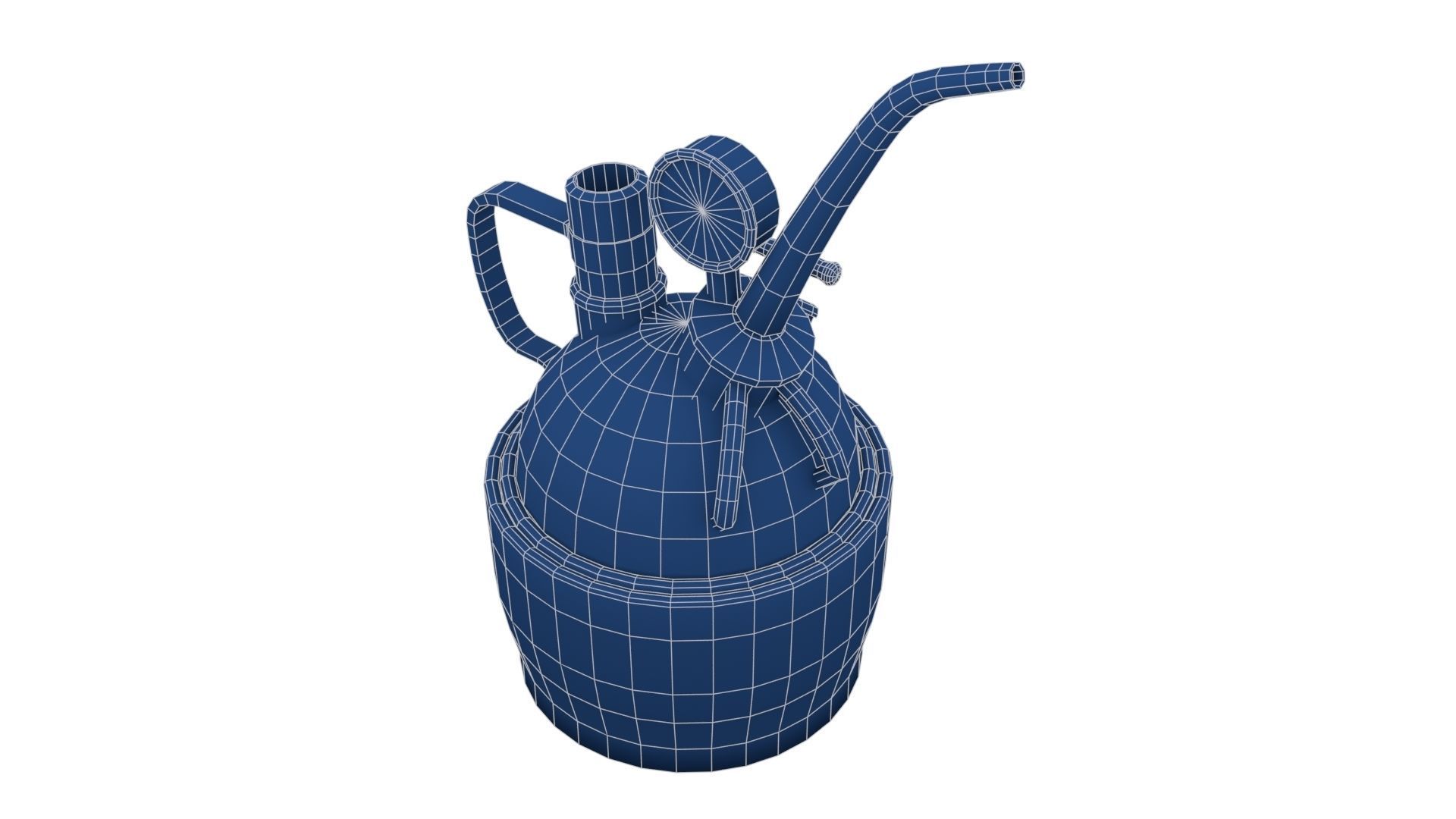 Steampunk Oilcan Low-poly 3D model_21